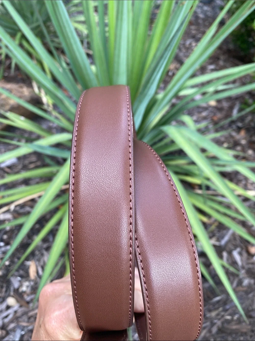 J. Crew Brown 100% Leather  Classic Dress Belt